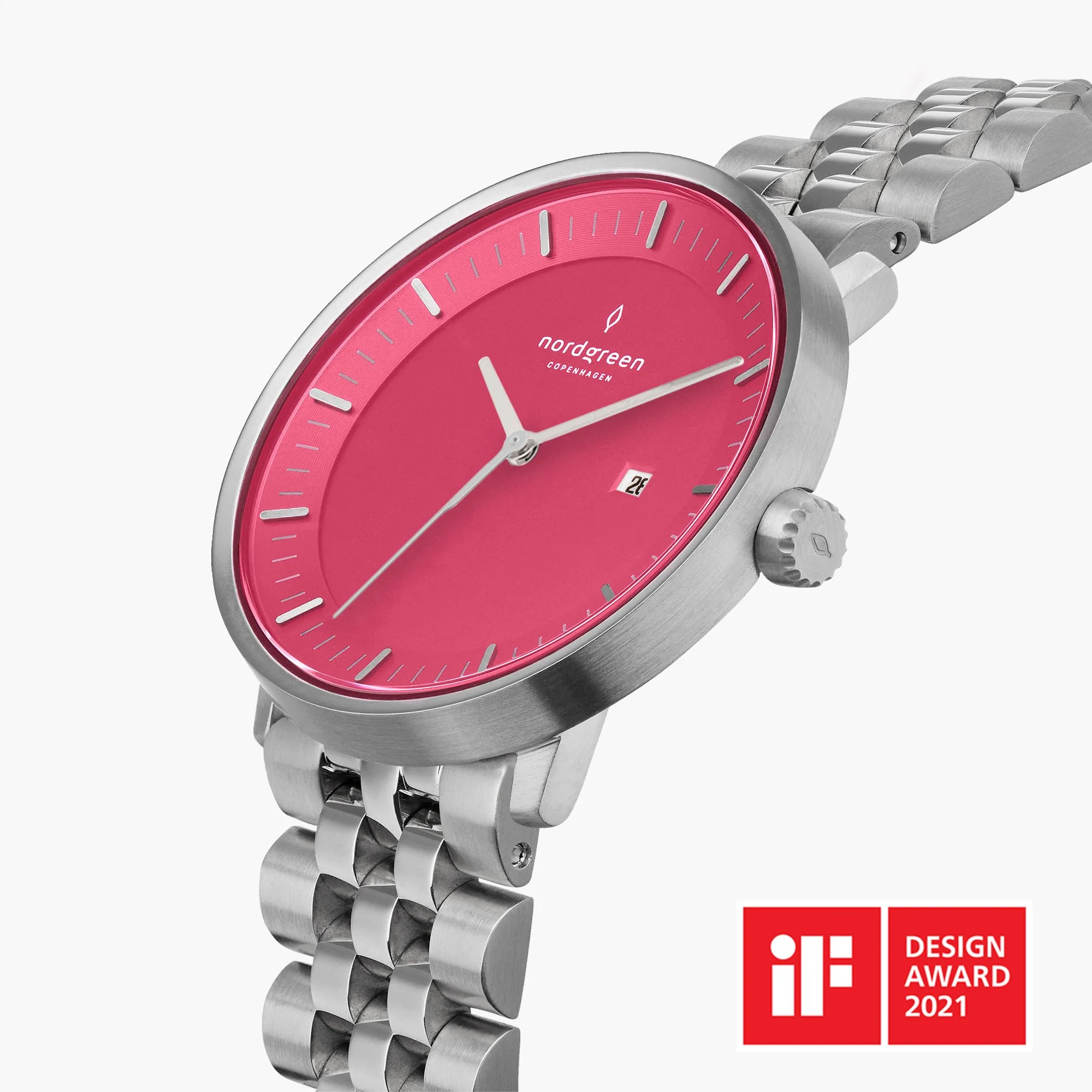 Philosopher | Pink Dial - 5-Link sold by Nordgreen product image thumbnail 2