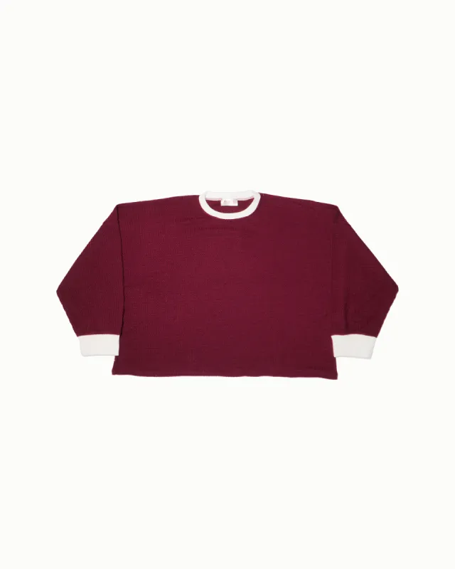 WAFFLE KNIT (burgundy) sold by Struck Apparel