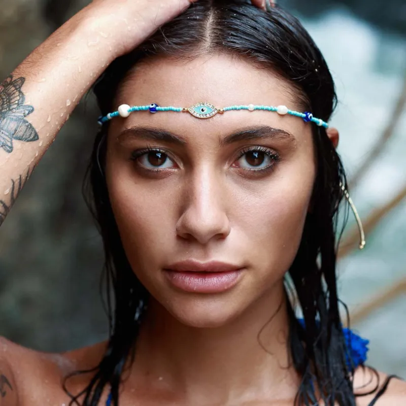 Azure Evil Eye Necklace sold by Andi bagus