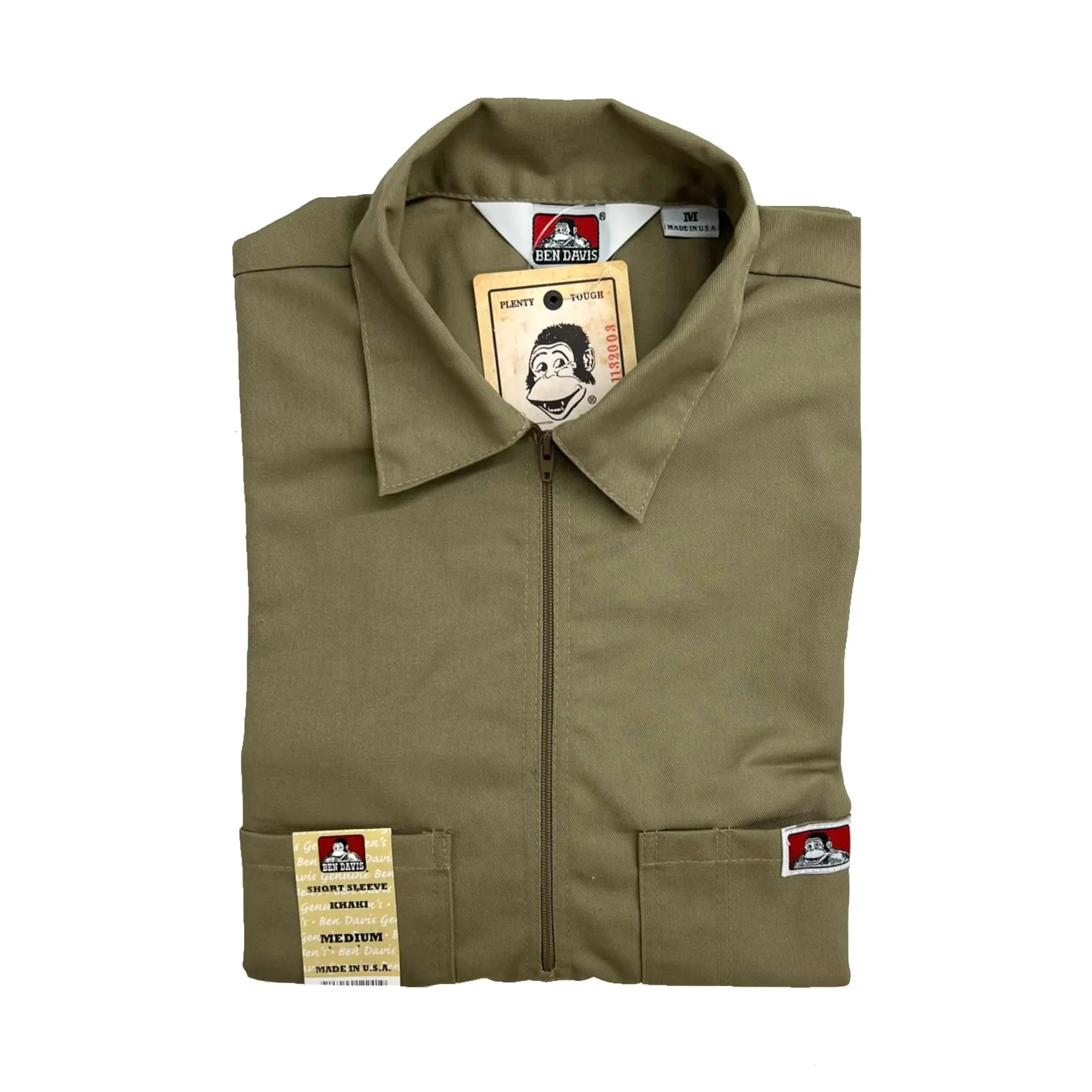 Ben Davis Short Sleeve Solid 1/2 Zip Shirt sold by TFashion Mart product image thumbnail 5