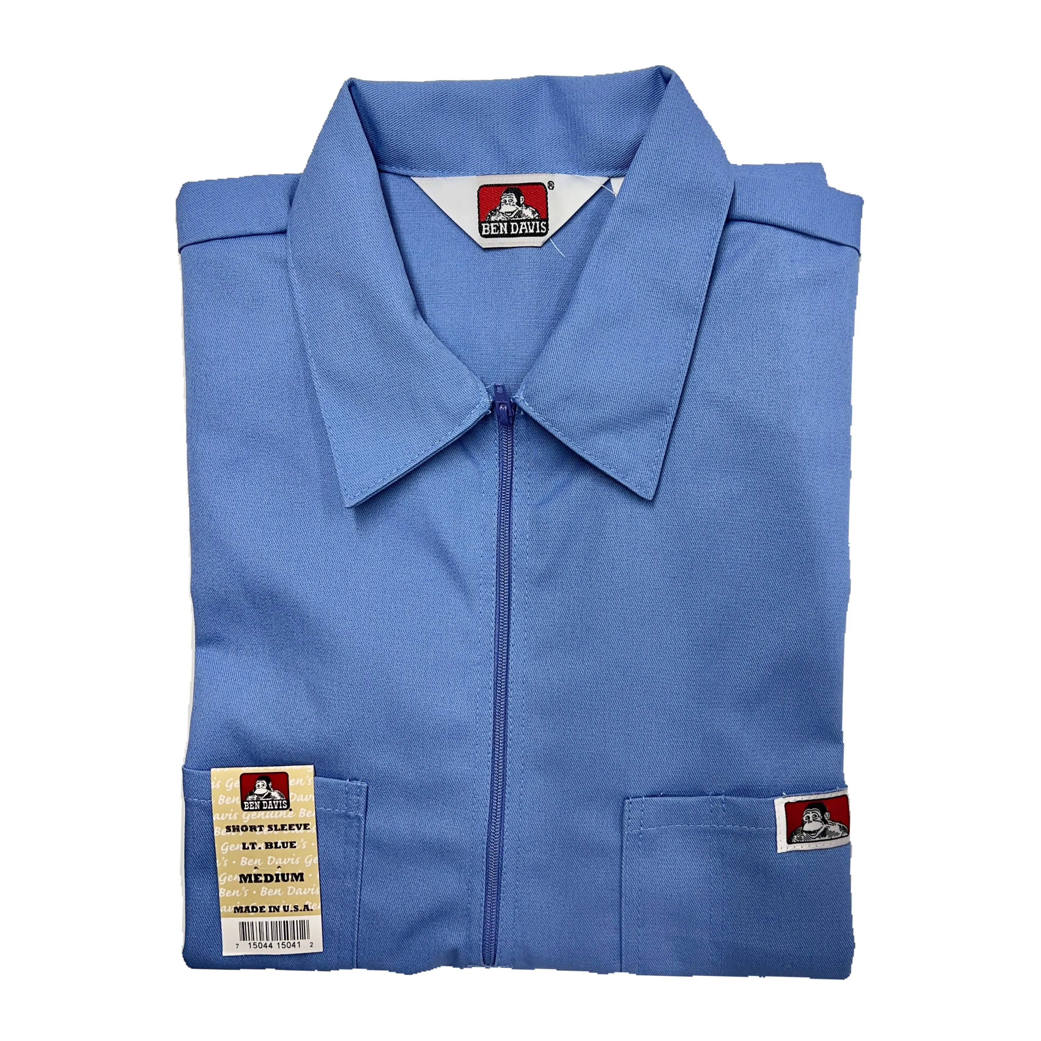 Ben Davis Short Sleeve Solid 1/2 Zip Shirt sold by TFashion Mart product image thumbnail 4