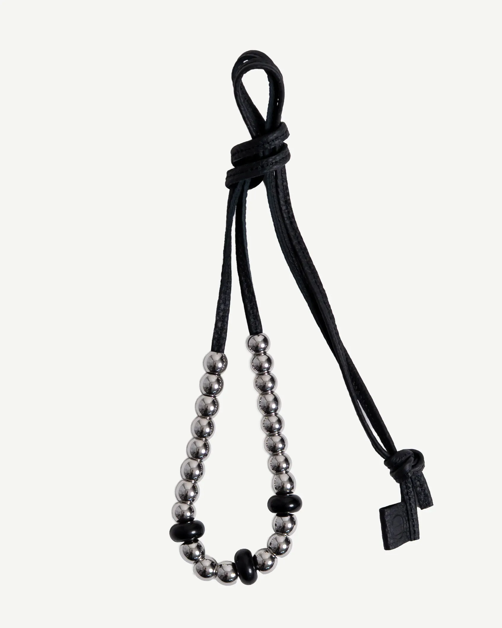 LEATHER CORD BEAD NECKLACE (REINOMONO LEATHER) sold by Yorozu product image thumbnail 4