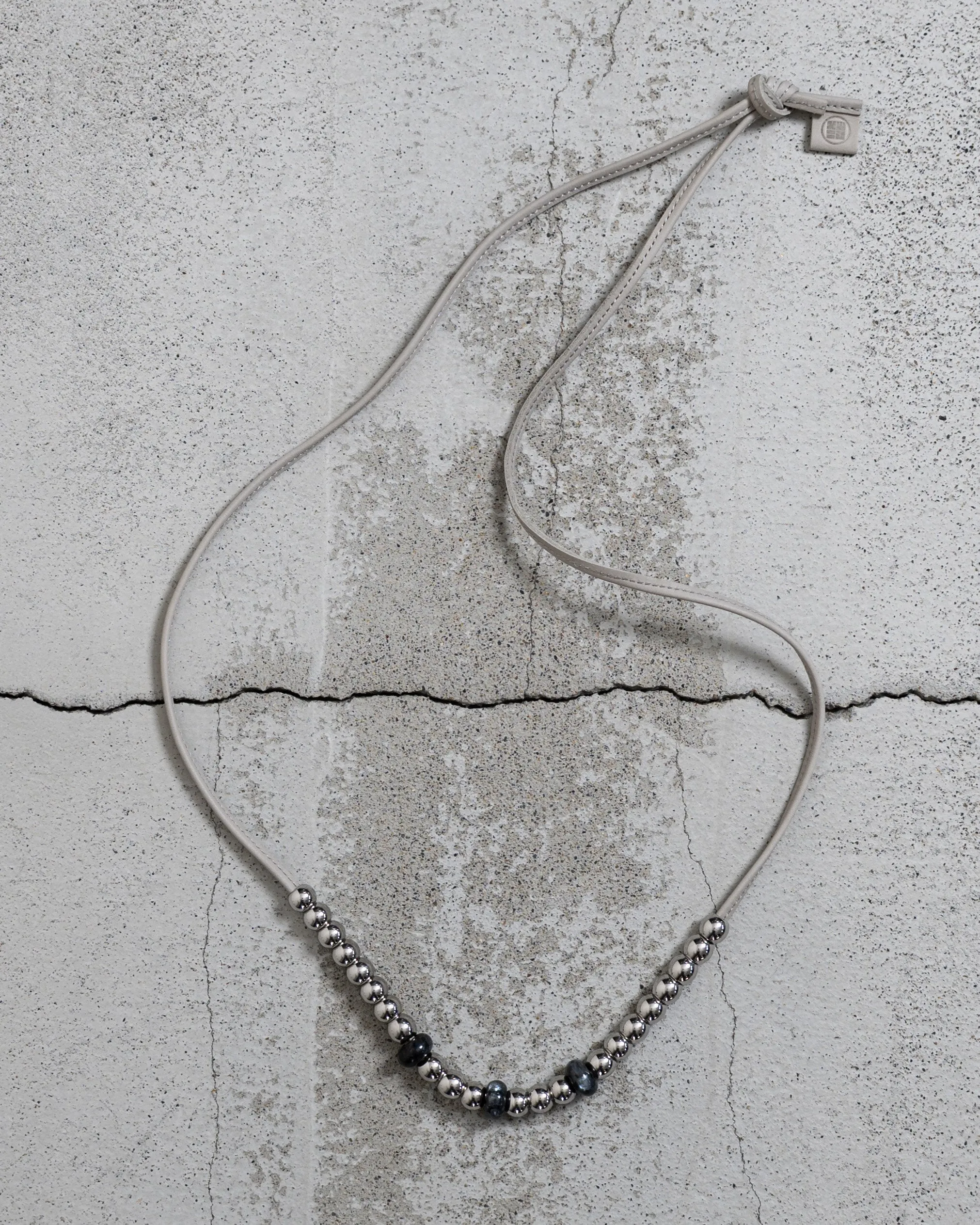 LEATHER CORD BEAD NECKLACE sold by Yorozu product image thumbnail 4