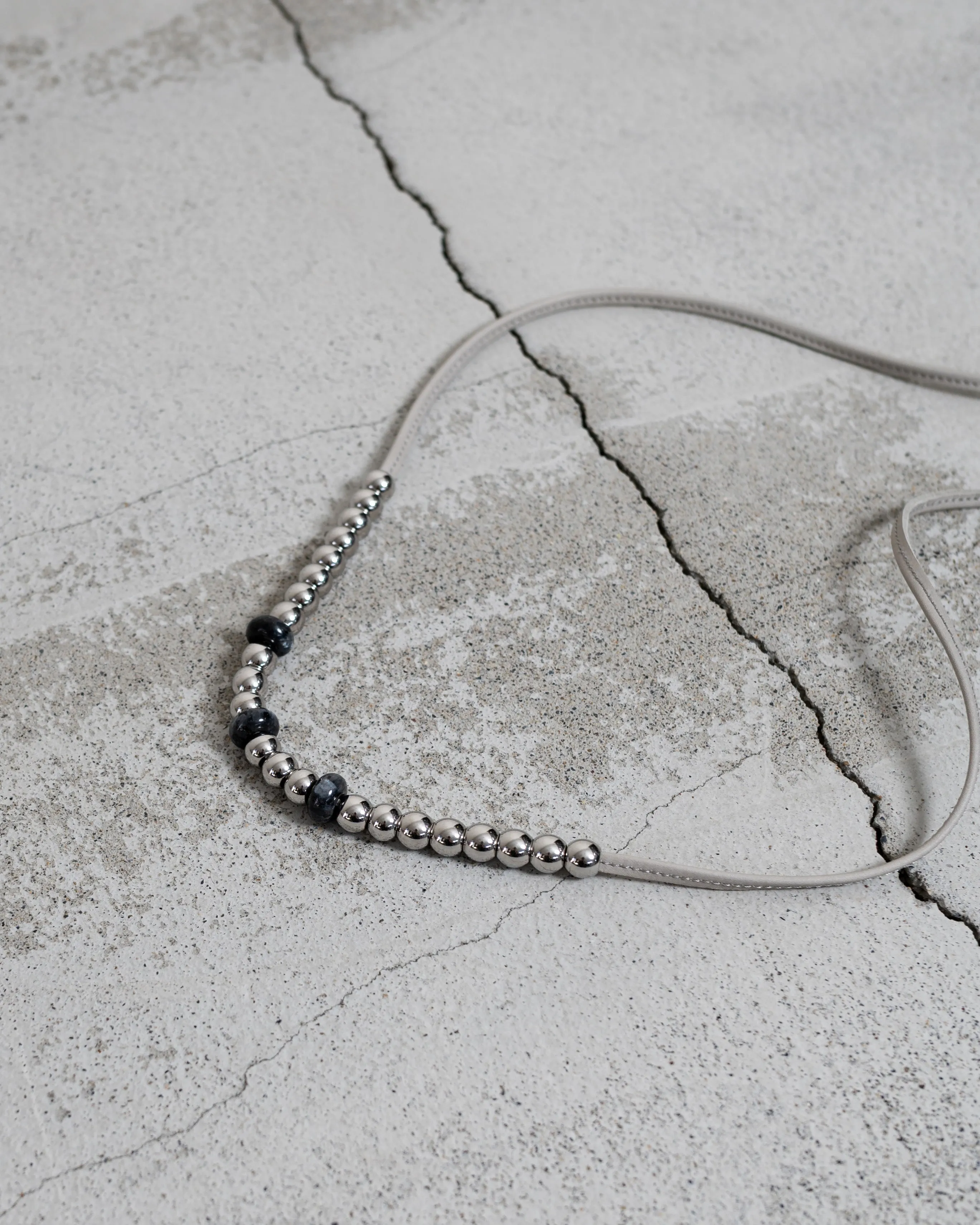 LEATHER CORD BEAD NECKLACE sold by Yorozu product image thumbnail 5