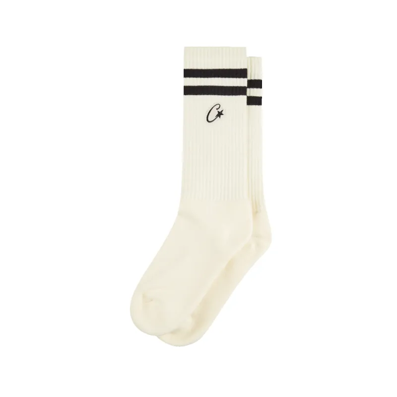 PATCH SOCKS [WHITE AND BLACK] sold by Corteiz