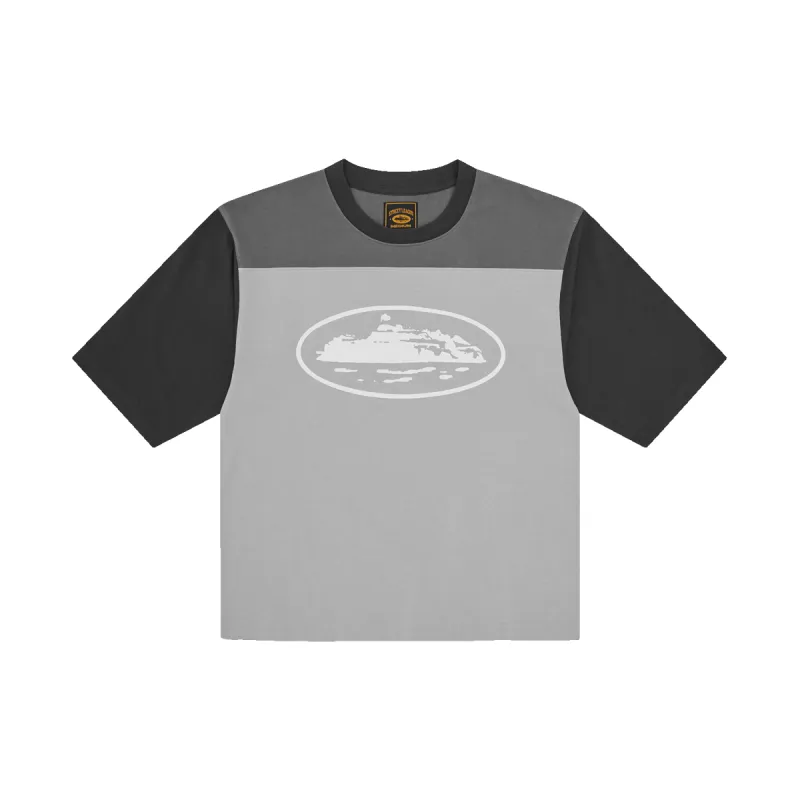 ALCATRAZ HEAVYWEIGHT VARSITY JERSEY [GREY] sold by Corteiz