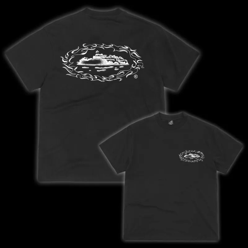 FIREY ALCATRAZ TEE [BLACK] *NEW BLANK* sold by Corteiz