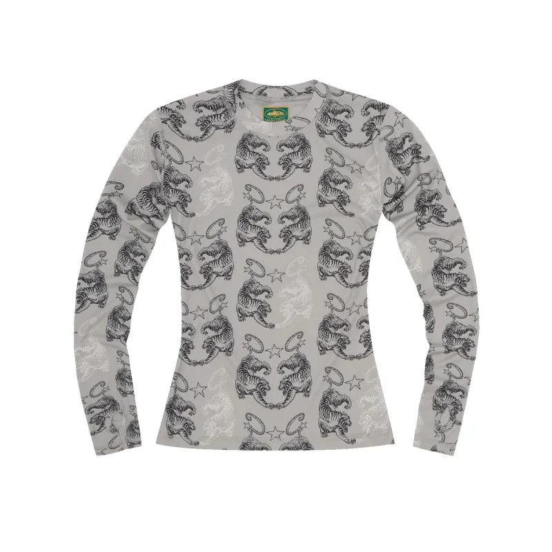 WOMENS TIGER MESH LONGSLEEVE [GREY] sold by Corteiz