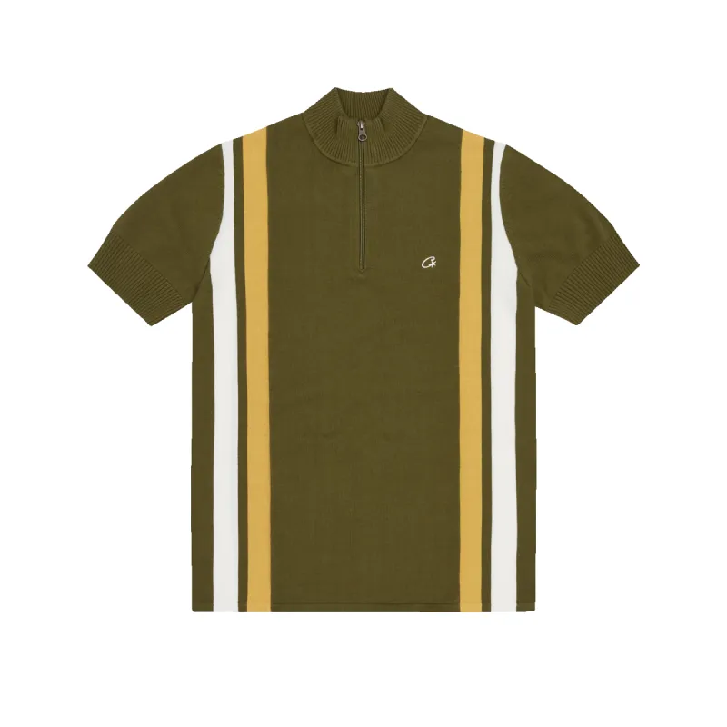 VVS KNIT HALF ZIP [KHAKI] sold by Corteiz