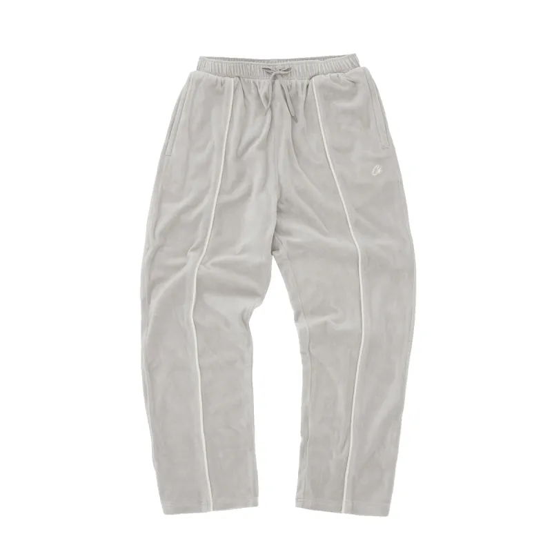 VVS UPTOWN TOWN VELOUR TRACK PANT [GREY] sold by Corteiz