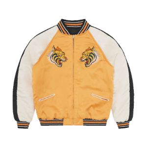 SATIN SOUVENIR REVERSIBLE JACKET [BLACK & YELLOW] | Parallel