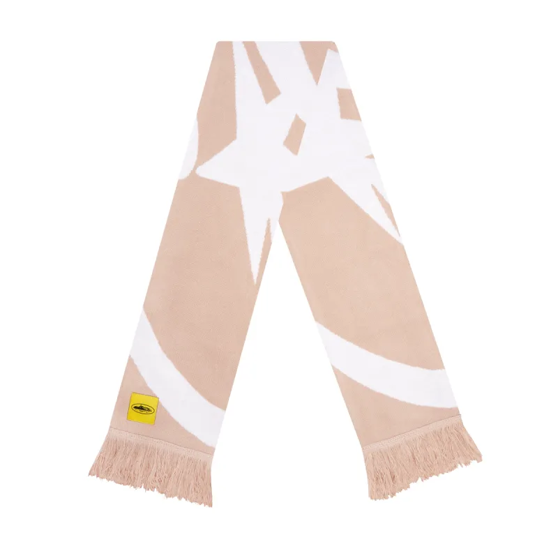 JACQUARD KNIT SCARF [CREAM] sold by Corteiz