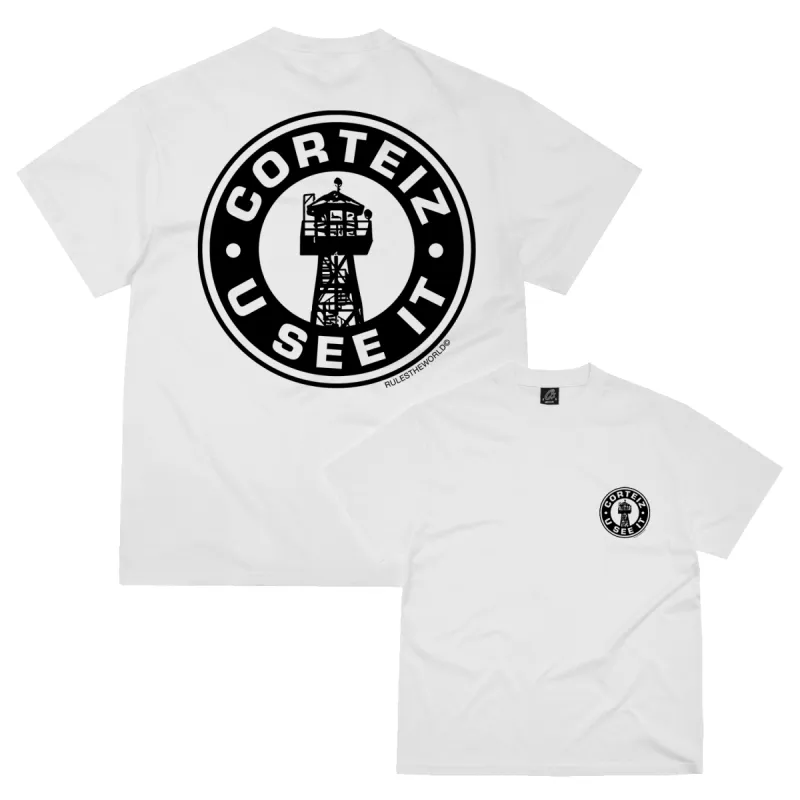 U SEE IT TEE [WHITE] *NEW BLANK* sold by Corteiz