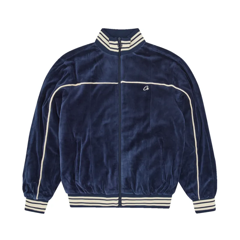 VVS UPTOWN VELOUR TRACK JACKET [NAVY] made by Corteiz