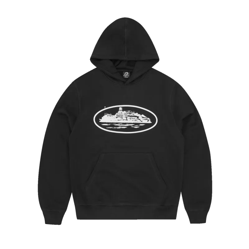 ALCATRAZ HOODIE 2024 [BLACK] sold by Corteiz