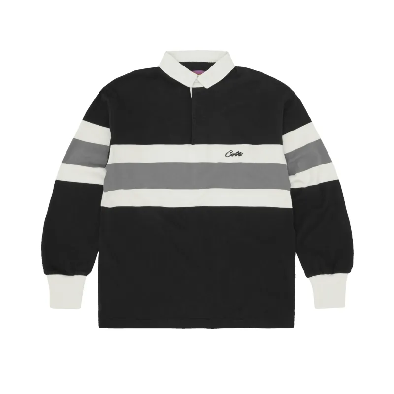 RUGBY SHIRT [BLACK] sold by Corteiz