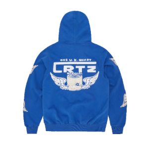 GASOLINA DOUBLE ZIP HOODIE [ROYAL BLUE] sold by Corteiz