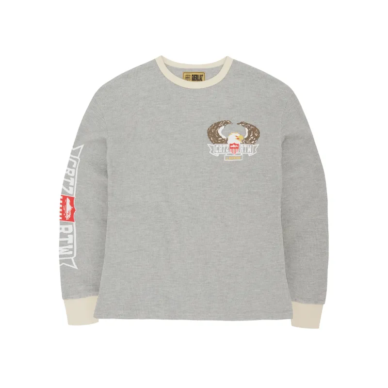 DIPSET WAFFLE LONGSLEEVE [GREY] sold by Corteiz