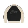KNIT ZIP UP V2 [BLACK & CREAM] sold by Corteiz