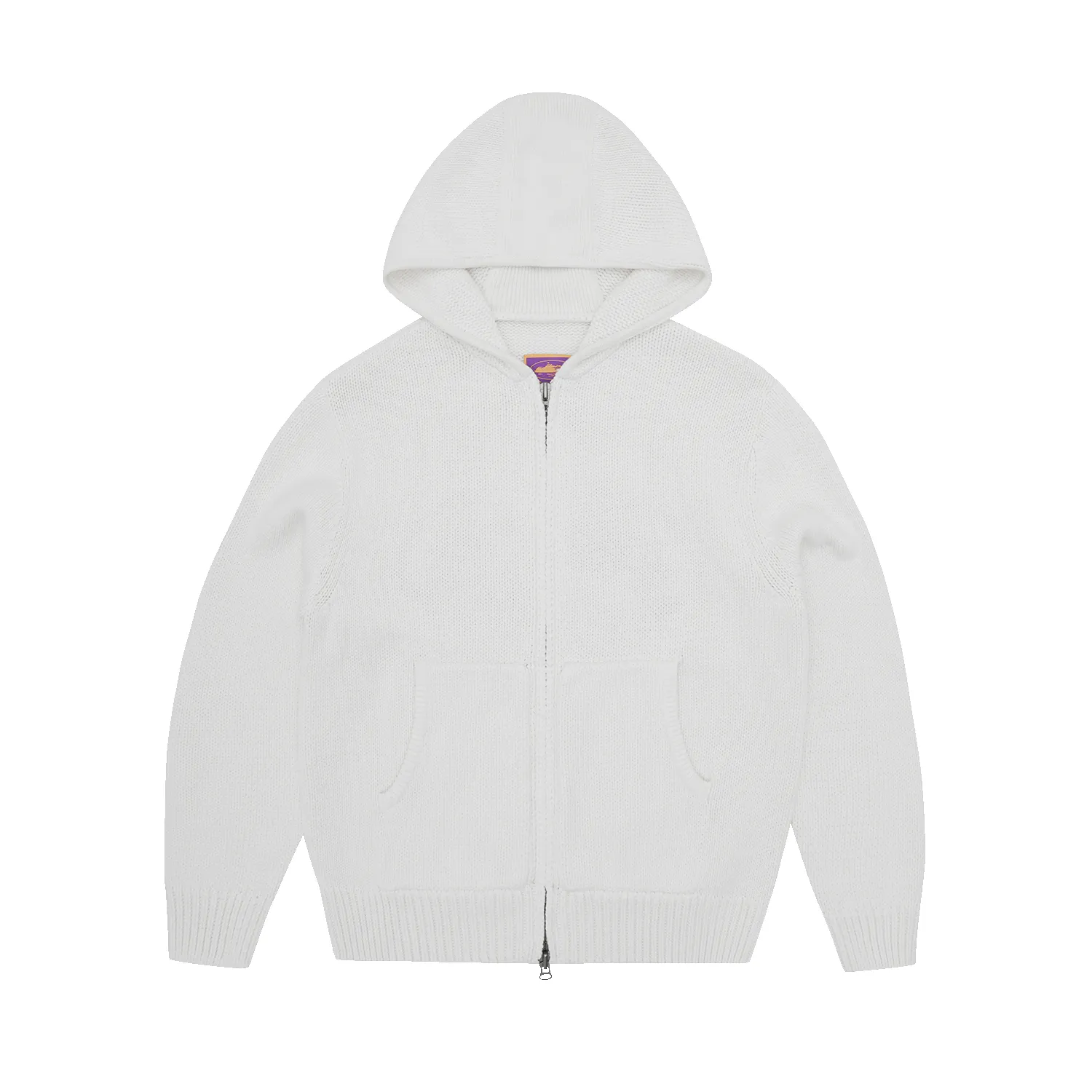 Corteiz ALCATRAZ HEAVY KNIT ZIP HOODIE [NATURAL] | Parallel