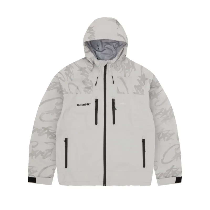 PLATINUM ELITEWORK™ WATERPROOF SHELL JACKET sold by Corteiz