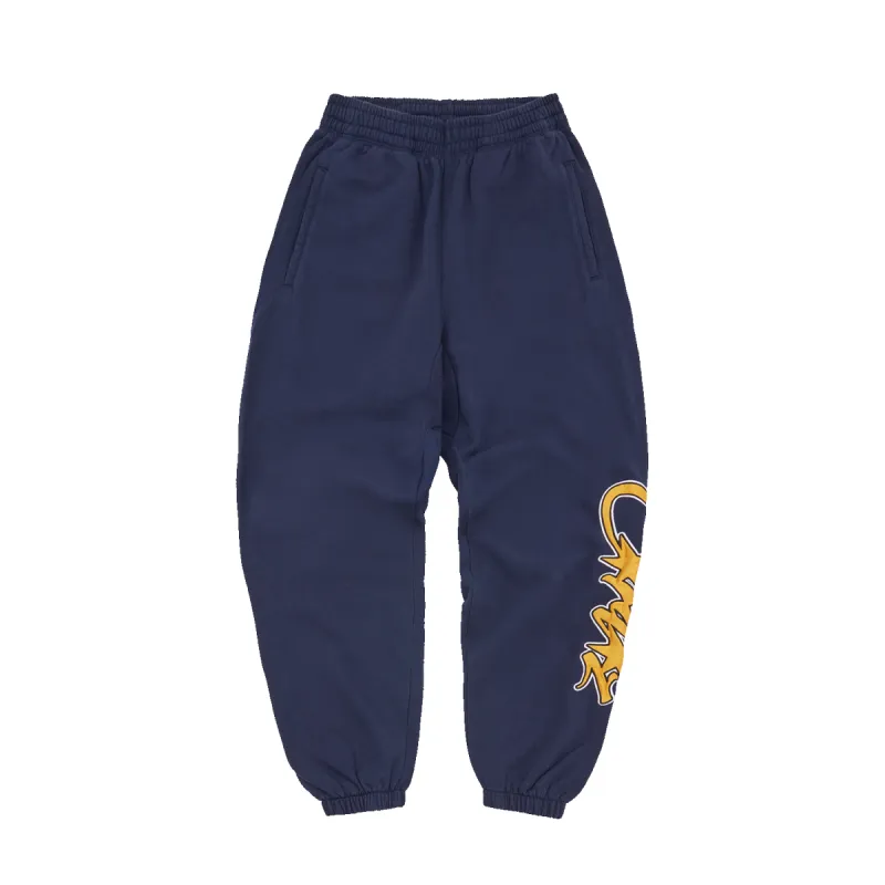 SATIN APPLIQUE ALLSTARZ JOGGERS [NAVY] made by Corteiz