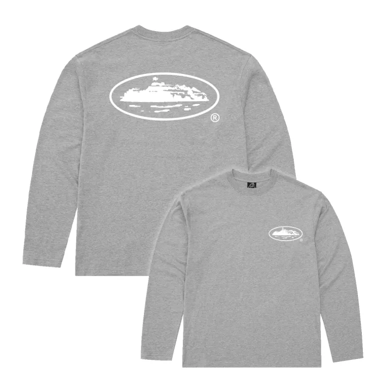 OG ISLAND® LONGSLEEVE TEE [GREY] sold by Corteiz