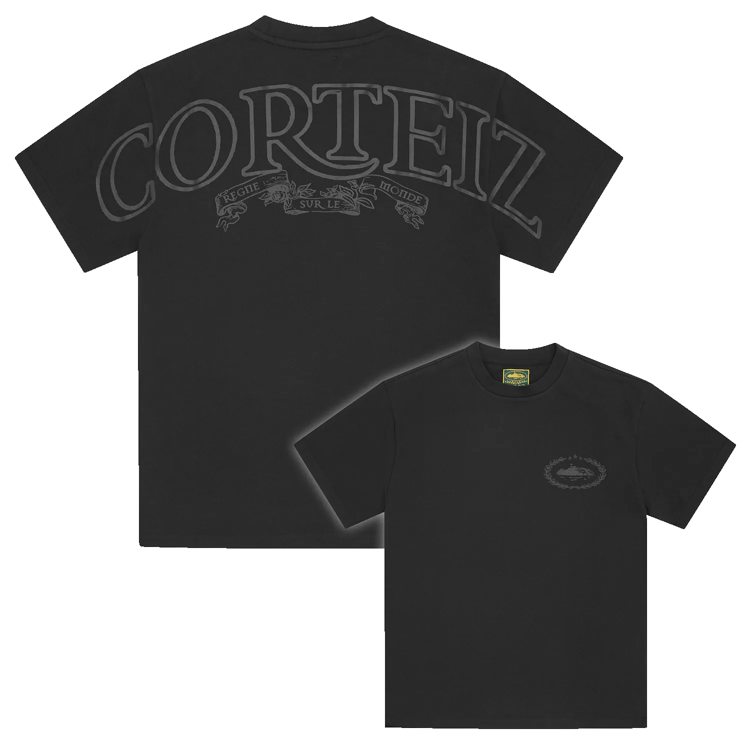 ROYALE HEAVYWEIGHT TEE [BLACK / BLACK] | Parallel