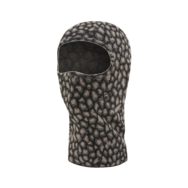 LEOPARD JACQUARD KNIT BALACLAVA [BLACK] sold by Corteiz