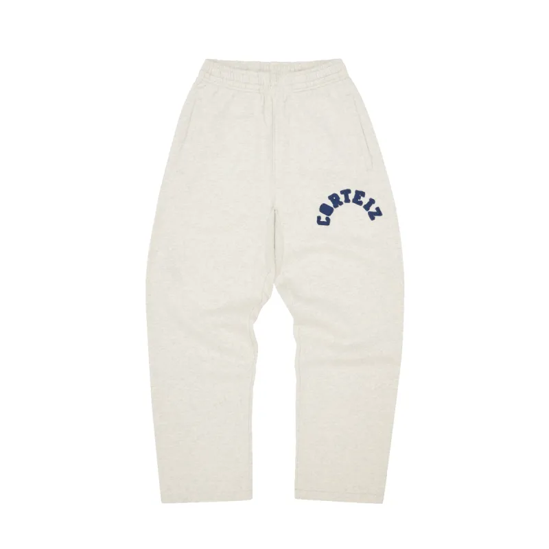COLLY ARCH OPEN HEM PANTS [LIGHT HEATHER GREY] sold by Corteiz