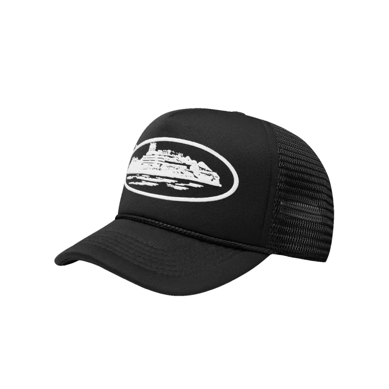 OG ISLAND TRUCKER HAT [BLACK] sold by Corteiz