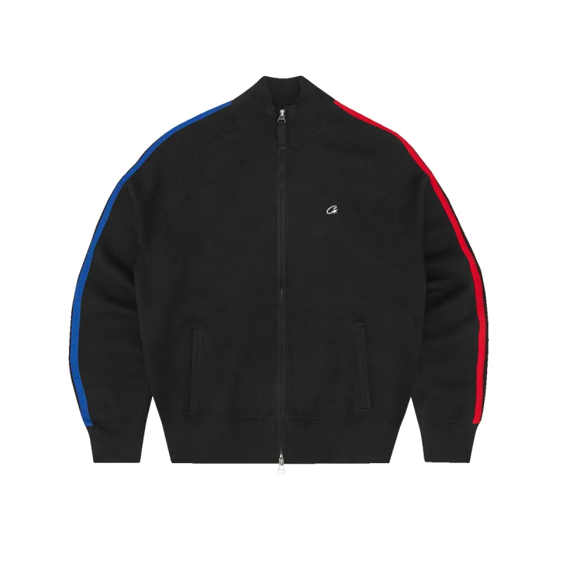 【SATIIIZ】Kaz Varsity Over Knit Zip-Up SATIIIZ (サティーズ) - カズバーシティオーバーニットジップ
