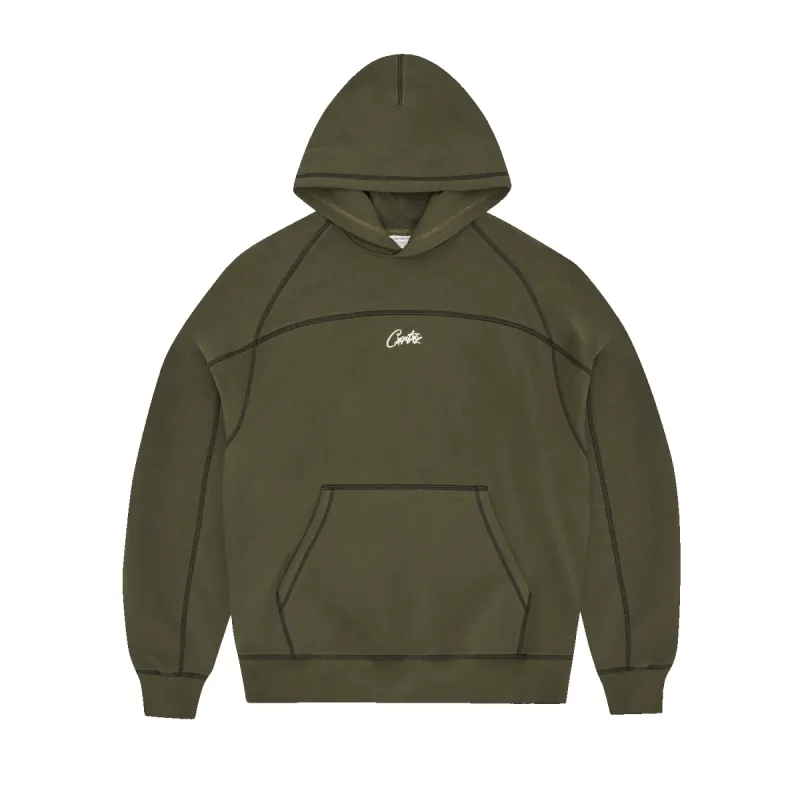 HMP V2 HOODIE [OLIVE / BLACK] sold by Corteiz