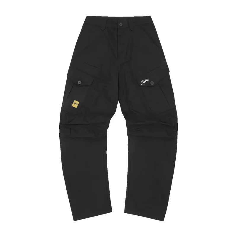 STORM CARGO PANTS V2 [BLACK] sold by Corteiz