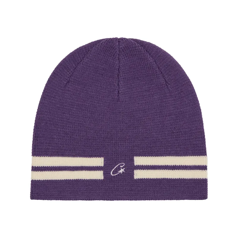 VVS KNIT BEANIE [PURPLE] sold by Corteiz