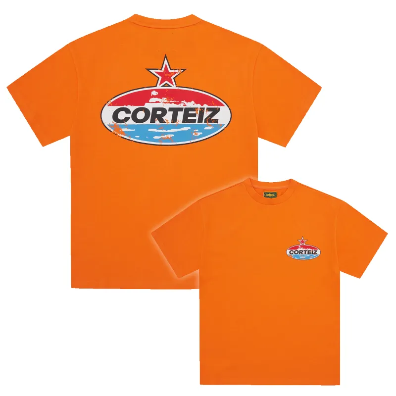 MOTOR HEAVYWEIGHT TEE [ORANGE] sold by Corteiz