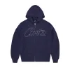 THICK STITCH ALLSTARZ ZIP HOODIE [NAVY] sold by Corteiz