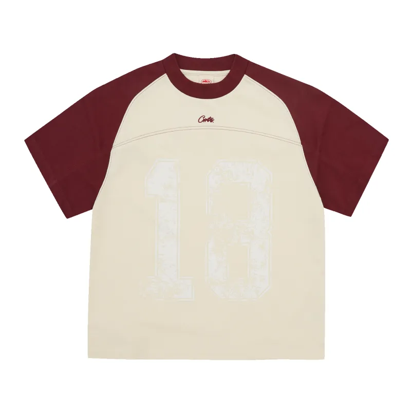 HMP VINTAGE JERSEY [CREAM / BURGUNDY] sold by Corteiz