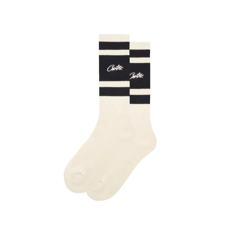 RETRO SOCKS [CREAM] sold by Corteiz