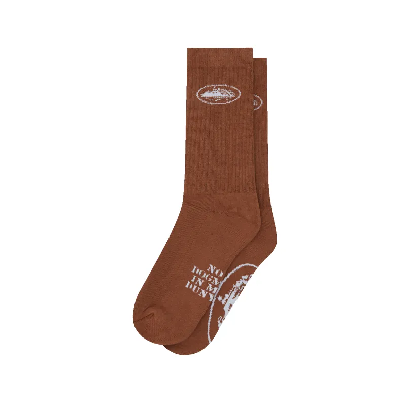 ALCATRAZ SOCKS [BROWN] sold by Corteiz