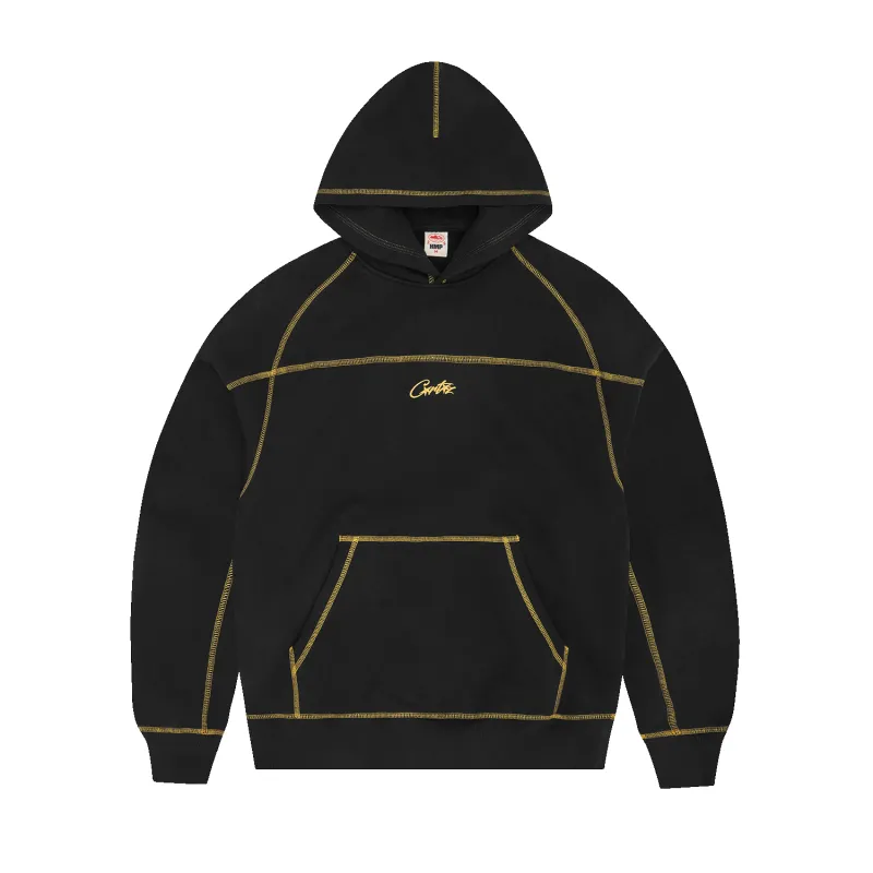 HMP V2 HOODIE [BLACK/ YELLOW] sold by Corteiz