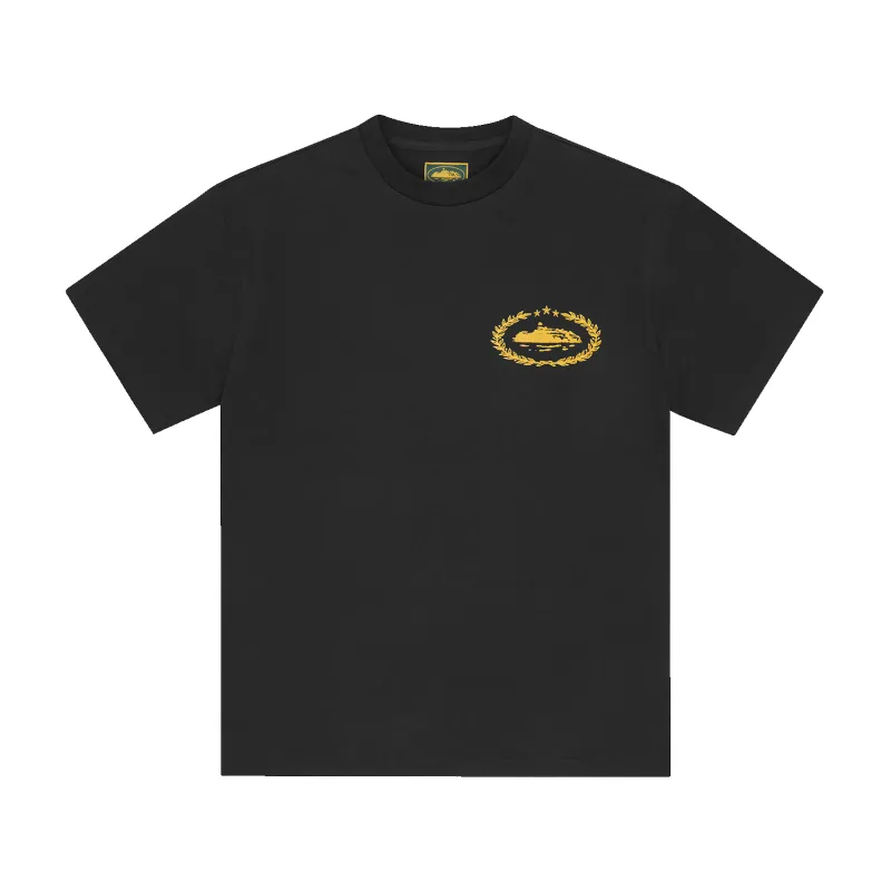 ROYALE HEAVYWEIGHT TEE [BLACK / YELLOW] sold by Corteiz