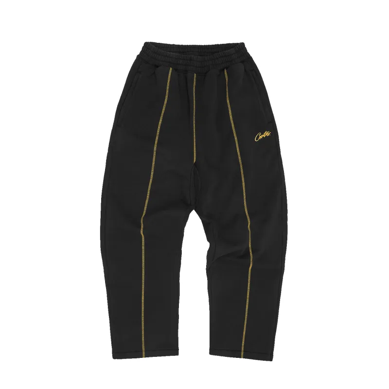 HMP OPEN HEM SWEATPANT [BLACK / YELLOW] made by Corteiz