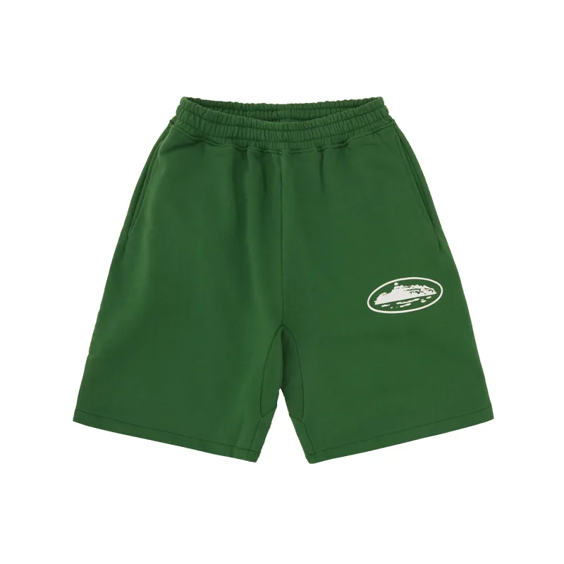 ISLAND PUFF PRINT SWEATSHORT [GREEN] sold by Corteiz