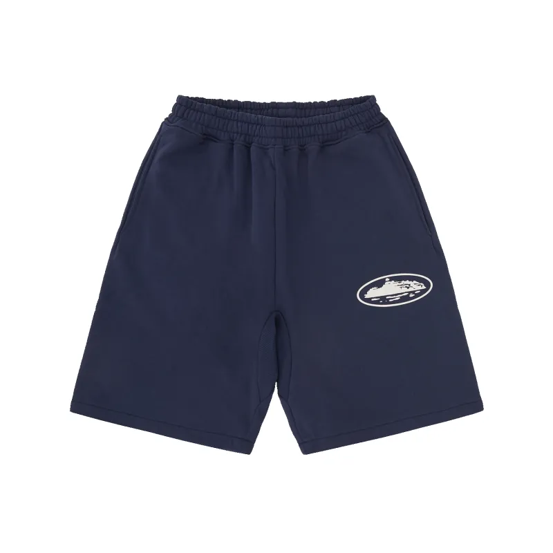 ISLAND PUFF PRINT SWEATSHORT [NAVY] sold by Corteiz