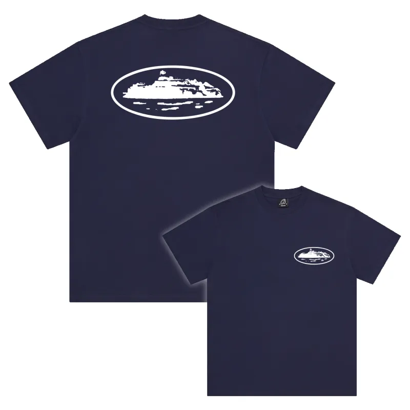 ISLAND PUFF PRINT TEE [NAVY] sold by Corteiz