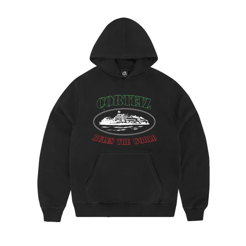 OG ALCATRAZ ITALIA HOODIE [BLACK] sold by Corteiz