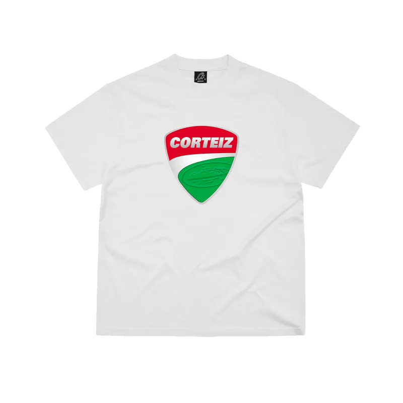 SHIELD TEE [WHITE] sold by Corteiz