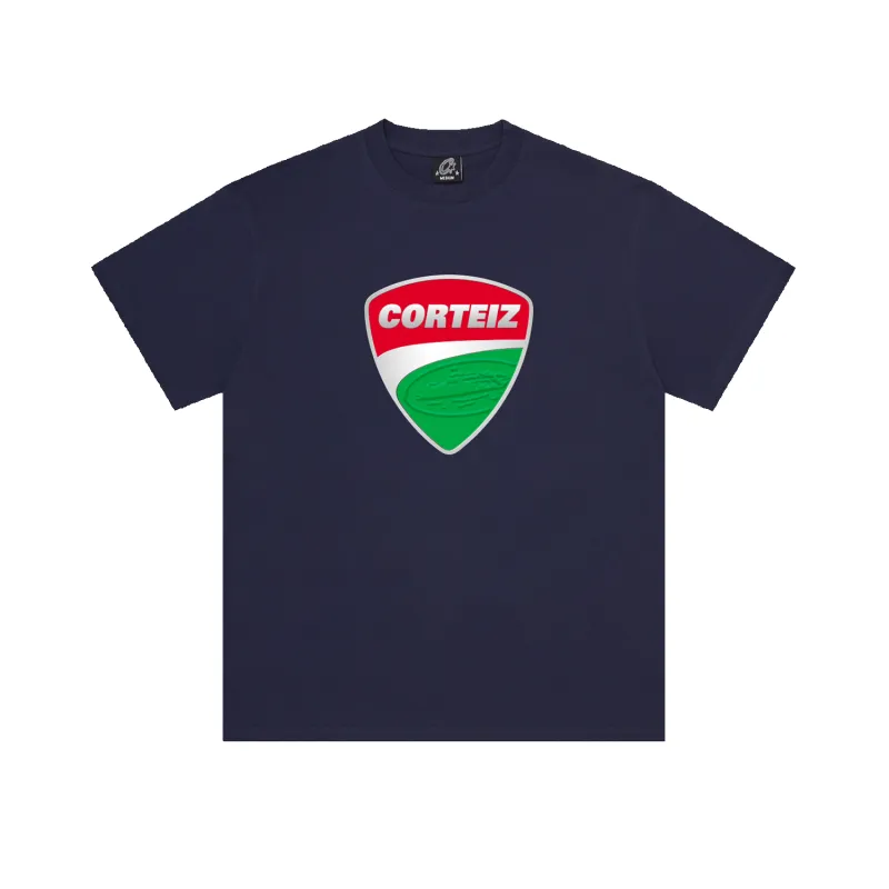 SHIELD TEE [NAVY] sold by Corteiz