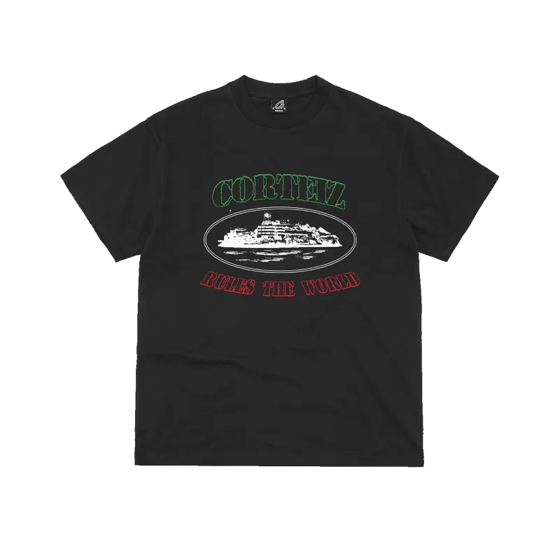 OG ALCATRAZ ITALIA TEE [BLACK] sold by Corteiz